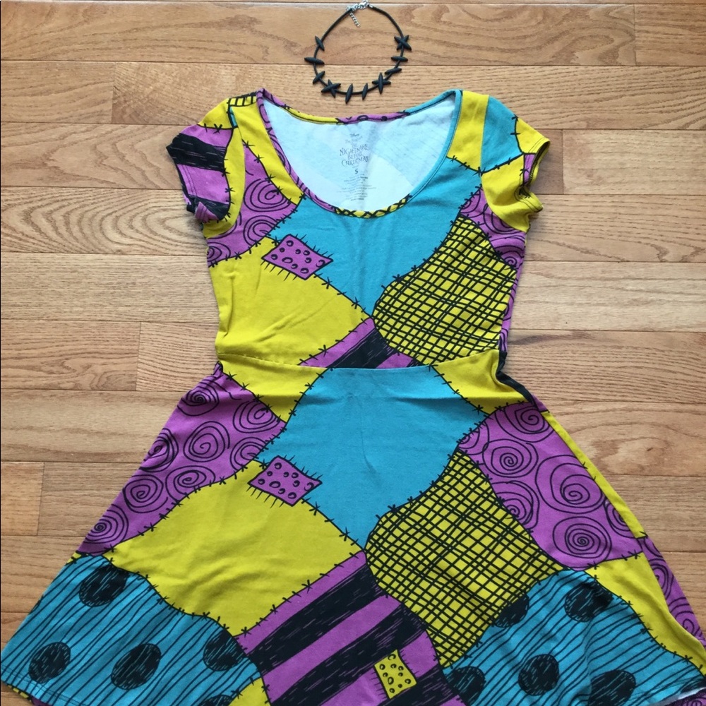 Nightmare Before Christmas Sally dress AND choker